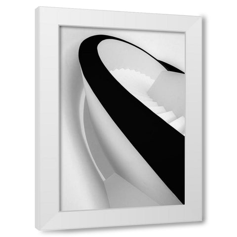 Going Down... 3 White Modern Wood Framed Art Print by Castro, Joao