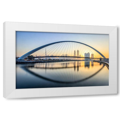 One Arch Fits All! White Modern Wood Framed Art Print by Shamaa, Mohammed