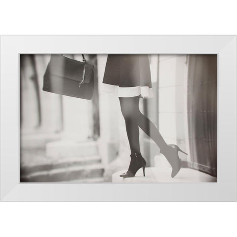 Untitled White Modern Wood Framed Art Print by Lacz, Krisztina