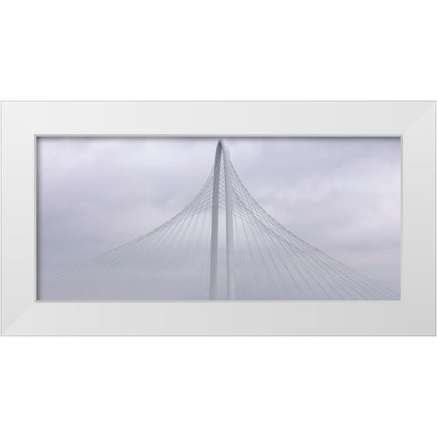 Floating White Modern Wood Framed Art Print by Autry, Steven