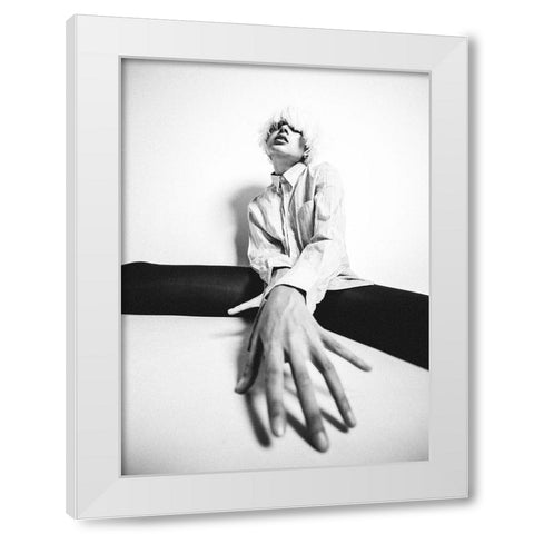Untitled White Modern Wood Framed Art Print by Vasilenko, Artem