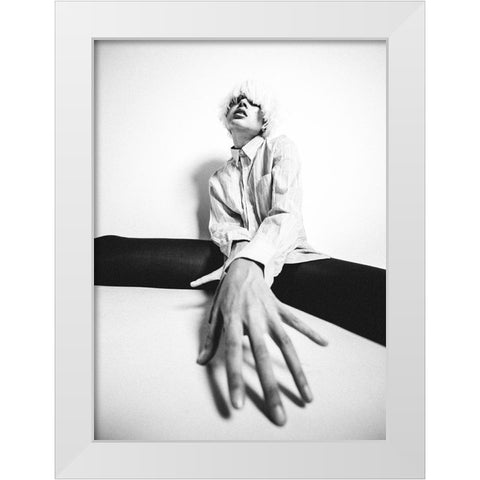 Untitled White Modern Wood Framed Art Print by Vasilenko, Artem