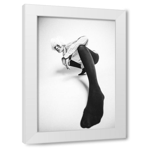 Untitled White Modern Wood Framed Art Print by Vasilenko, Artem