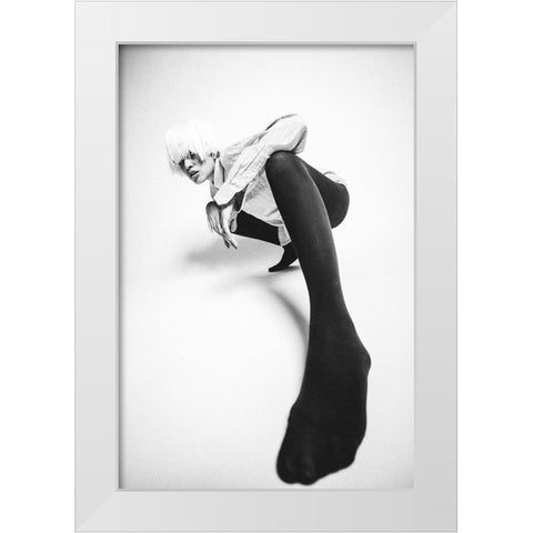 Untitled White Modern Wood Framed Art Print by Vasilenko, Artem