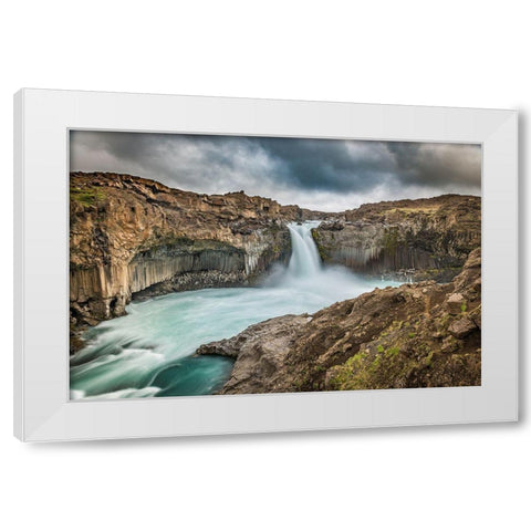 Power White Modern Wood Framed Art Print by C. Sink, Jeffrey