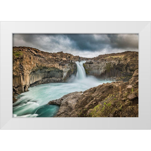 Power White Modern Wood Framed Art Print by C. Sink, Jeffrey