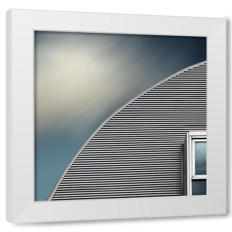 Rounded Roof White Modern Wood Framed Art Print by Claes, Gilbert