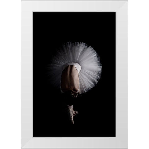 Flower White Modern Wood Framed Art Print by Cini, Eugenio