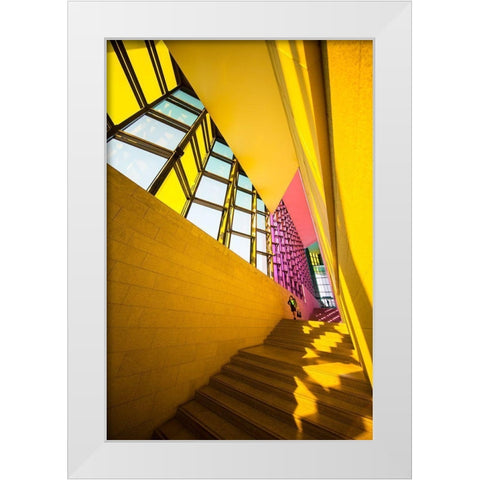 Light White Modern Wood Framed Art Print by P Neto, Filipe