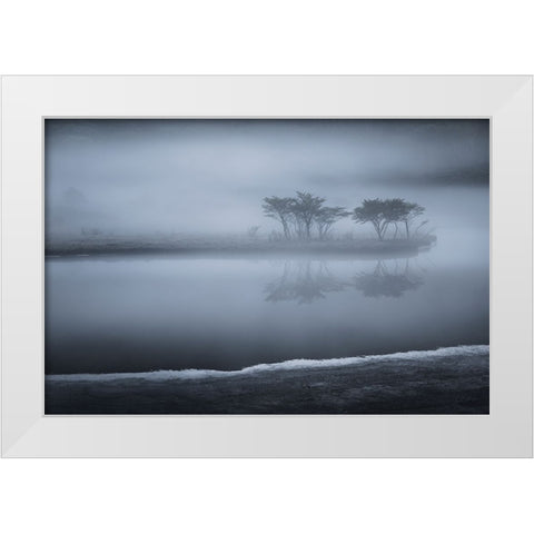 Untitled White Modern Wood Framed Art Print by Nagase, Shota