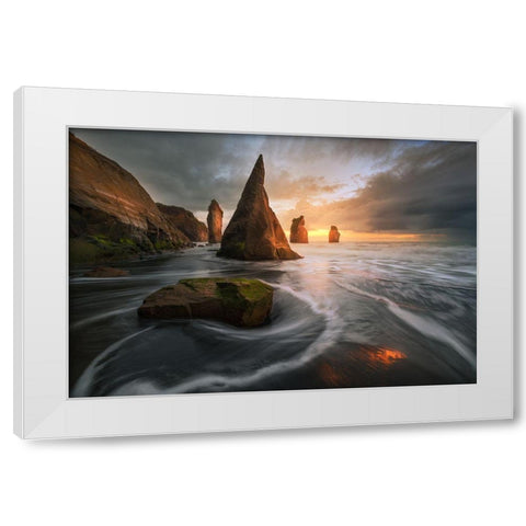 Warcraft White Modern Wood Framed Art Print by Fan, Tim