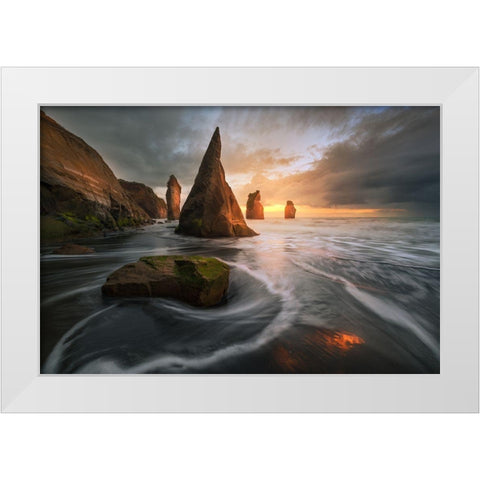 Warcraft White Modern Wood Framed Art Print by Fan, Tim