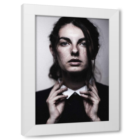 Untitled White Modern Wood Framed Art Print by Vasilenko, Artem