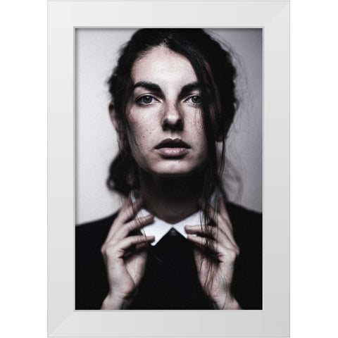 Untitled White Modern Wood Framed Art Print by Vasilenko, Artem