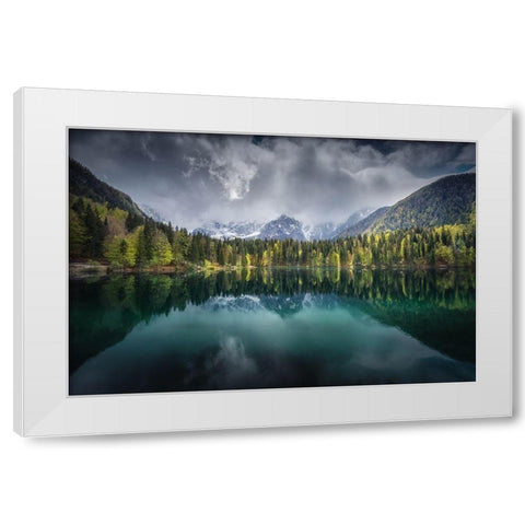 Moody Day White Modern Wood Framed Art Print by Gamito, Clara