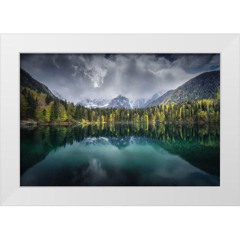 Moody Day White Modern Wood Framed Art Print by Gamito, Clara
