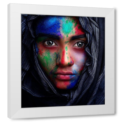 Innocence White Modern Wood Framed Art Print by Mahfuz, James