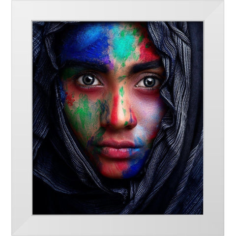 Innocence White Modern Wood Framed Art Print by Mahfuz, James