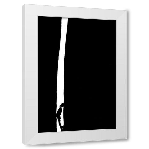 The Wall White Modern Wood Framed Art Print by Dobrev, Evelin