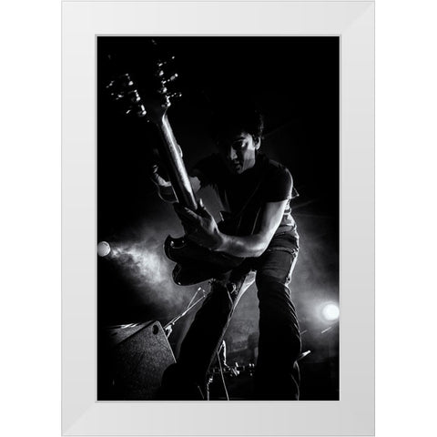 Willis Drummond White Modern Wood Framed Art Print by Balenzategui, Kike