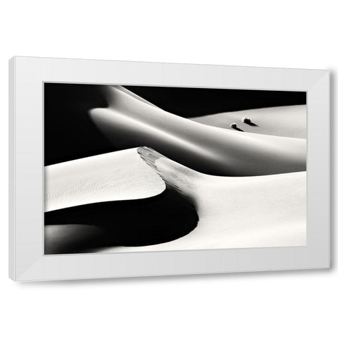 Life White Modern Wood Framed Art Print by Momeni, Mohammadreza
