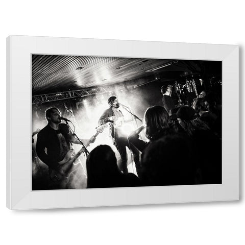 Musical Perspective White Modern Wood Framed Art Print by Samuelsson, Anders