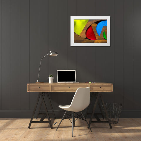 A.F.A.S. White Modern Wood Framed Art Print by Verschelden, Harry