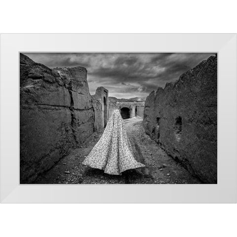 Emancipation White Modern Wood Framed Art Print by Belbasi, Ahmad