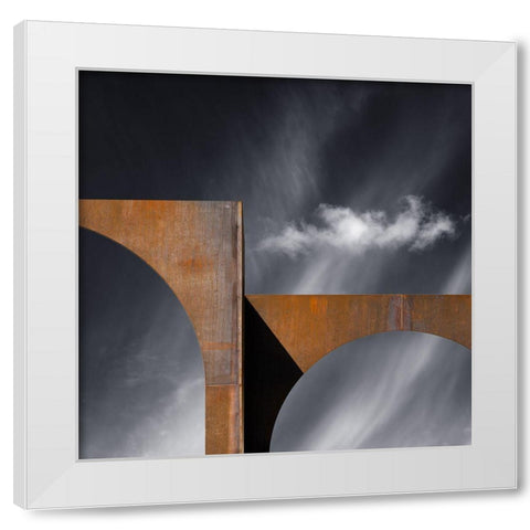 Untitled White Modern Wood Framed Art Print by Verschelden, Harry