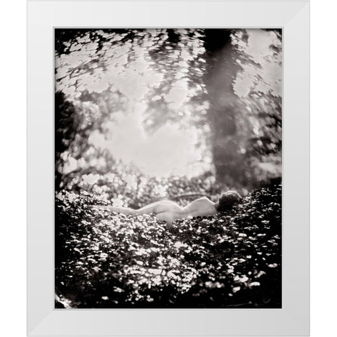 Hiske Early Morning White Modern Wood Framed Art Print by van Hal, Peter