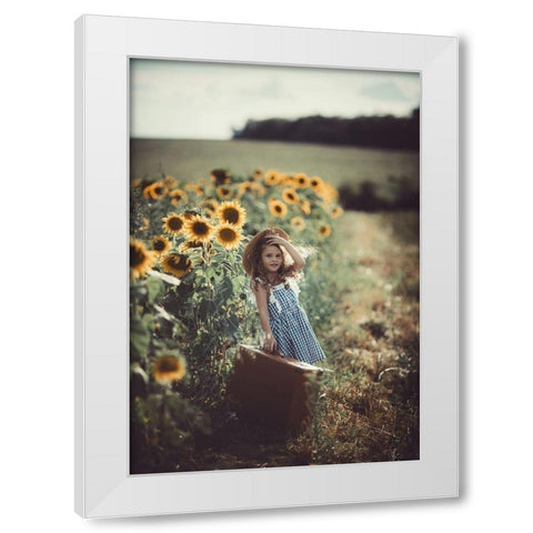 Untitled White Modern Wood Framed Art Print by Jovanovic, Koki