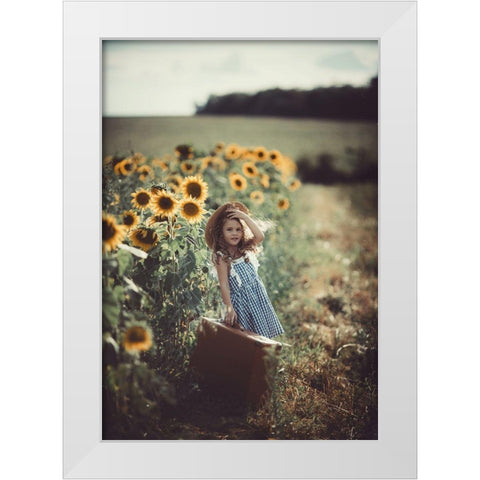 Untitled White Modern Wood Framed Art Print by Jovanovic, Koki