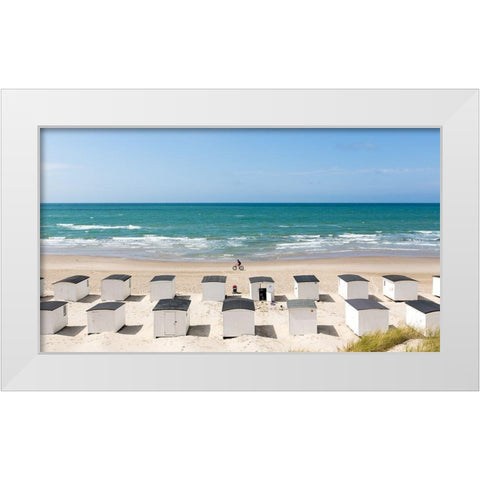 West Coast Mood. On A Summer Day Iii White Modern Wood Framed Art Print by Londal, Leif