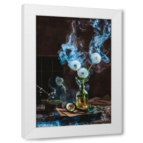 Smoakin Summer White Modern Wood Framed Art Print by Belenko, Dina