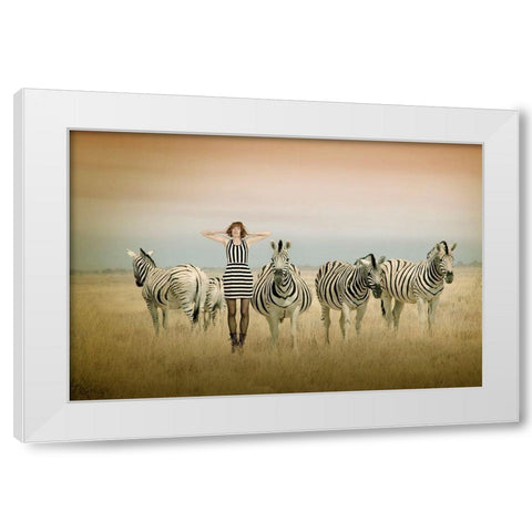 Africa I White Modern Wood Framed Art Print by Von Diepenbroek, Christine