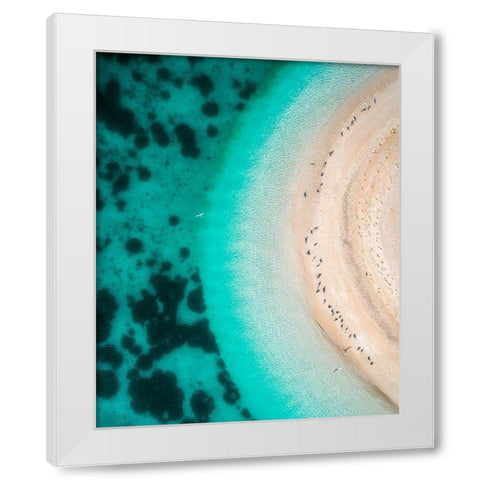 Hot Summer White Modern Wood Framed Art Print by Alnomas, Faisal
