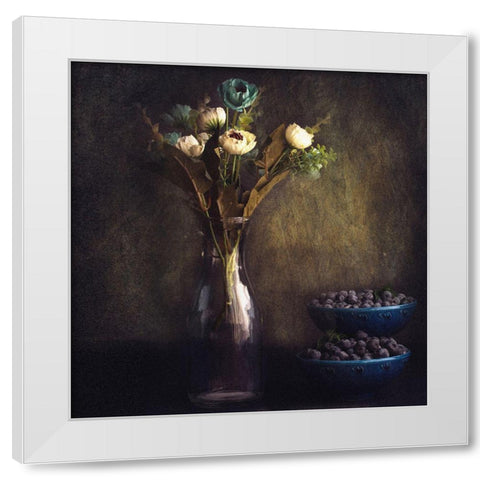 Through The Window White Modern Wood Framed Art Print by Kazamil, Farid