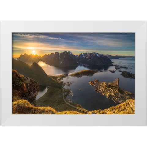 Magic Moment White Modern Wood Framed Art Print by Riml, Ludwig