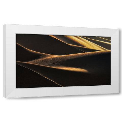 Light Caress White Modern Wood Framed Art Print by Mehrafshar EFIAP, Babak