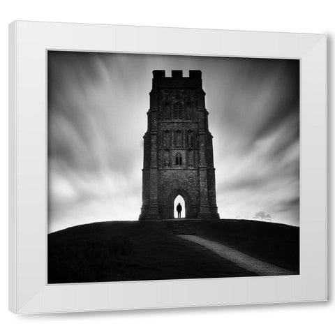 Alone! White Modern Wood Framed Art Print by Alexandru, Catalin