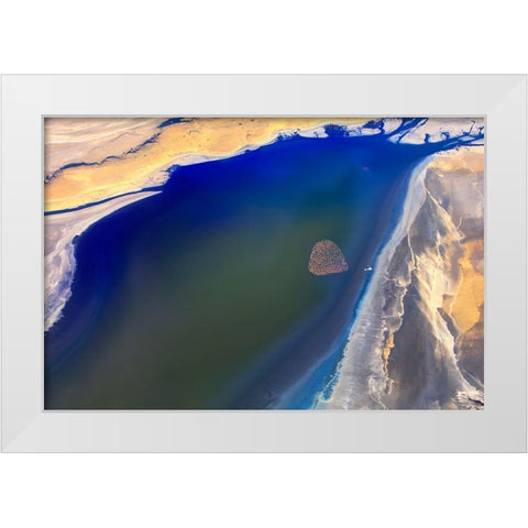 The Heart White Modern Wood Framed Art Print by Chang, Phillip