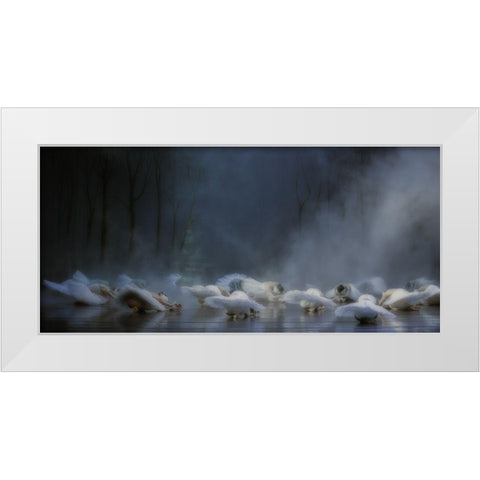 Von Rothbarts Curse White Modern Wood Framed Art Print by Van Den, Peet