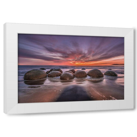 The Barrier White Modern Wood Framed Art Print by Agazzi, Andreas