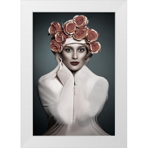 Eli White Modern Wood Framed Art Print by Baziar, Mehdi