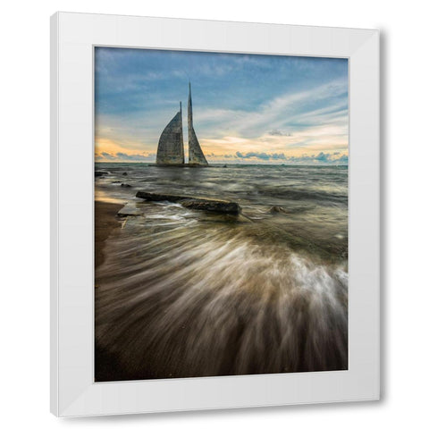 Abonded Icon White Modern Wood Framed Art Print by Prasetya, Agus