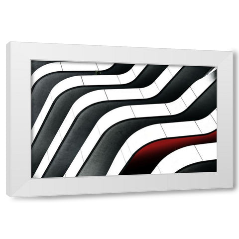 6 Floors White Modern Wood Framed Art Print by Hawerkamp, Hans-Wolfgang