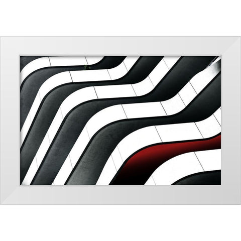 6 Floors White Modern Wood Framed Art Print by Hawerkamp, Hans-Wolfgang