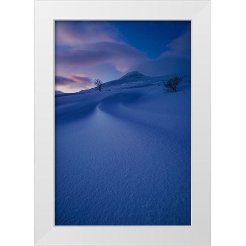 Holy Mountain.. White Modern Wood Framed Art Print by Age Hol, Fred