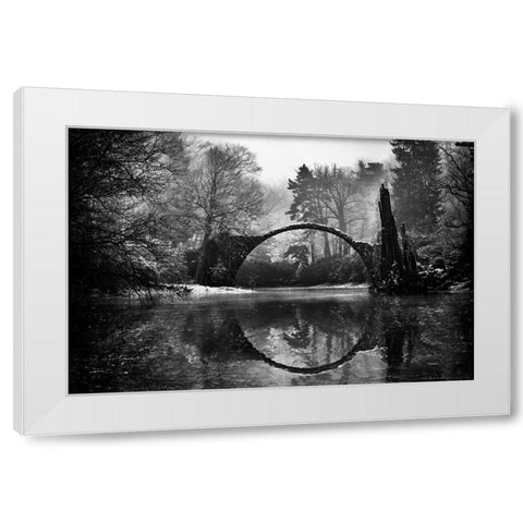 Devils Bridge - Ii White Modern Wood Framed Art Print by Kreiten, Mike