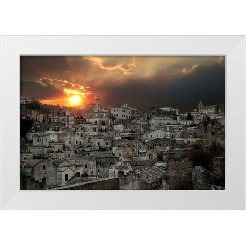 Untitled White Modern Wood Framed Art Print by Stoduto, Michele